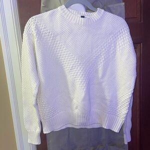White knit sweater size small